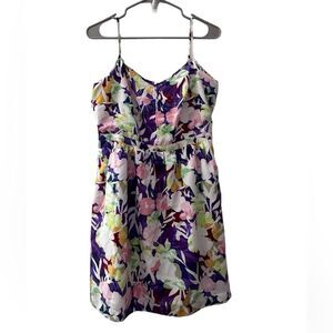 J.Crew spaghetti strapped floral dress